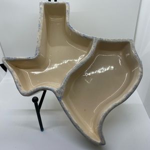 Glazed Ceramic Texas Dish
